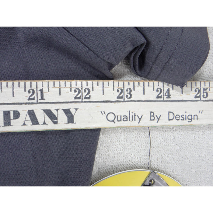WonderWink HP Womens Charcoal Gray V Neck 4 Pocket Scrub Top Large 40423
