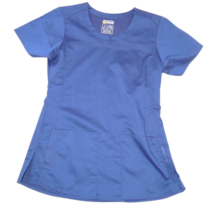 WonderWink PRO Renew Scrub Set Womens XXS Top XS Pants Royal Blue V Neck Cargo7