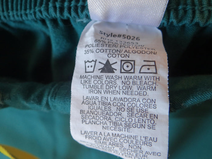 WonderWink Teal Women's Scrub Pants with Yellow Drawstring, Size XL2