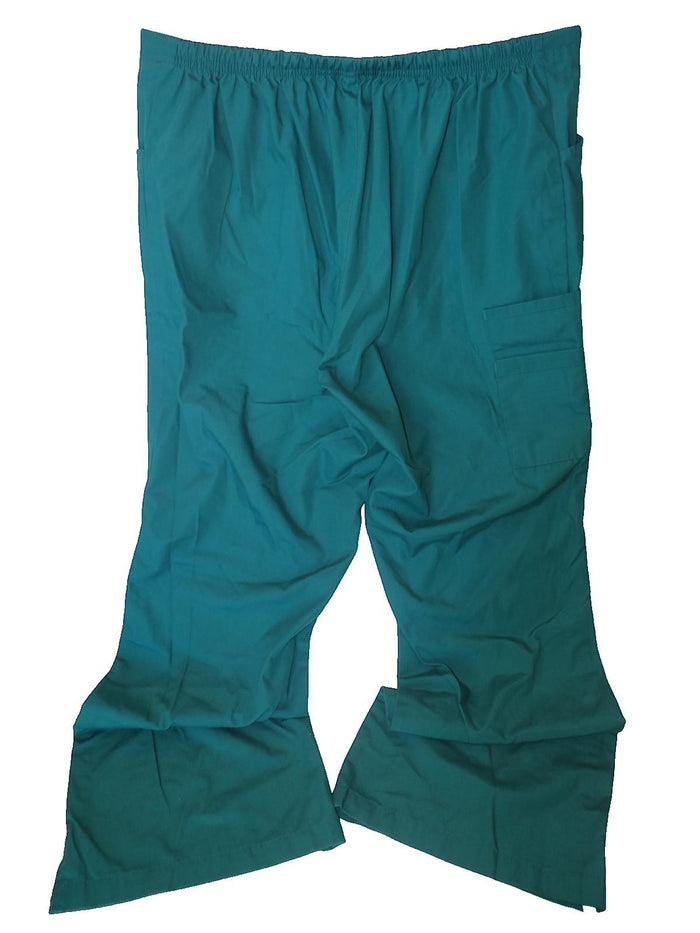 WonderWink Teal Women's Scrub Pants with Yellow Drawstring, Size XL3