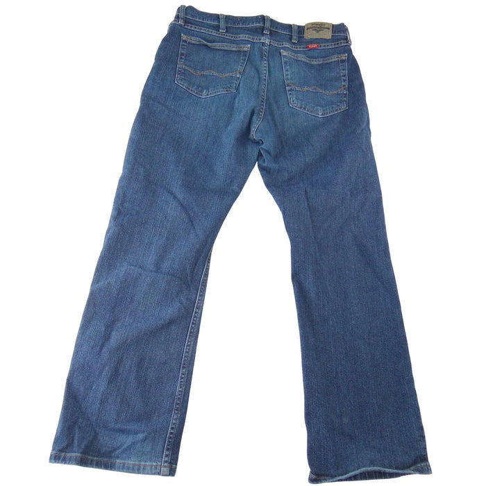 Wrangler Relaxed Boot Cut Jeans Mens 34x30 Medium Wash Blue Denim3