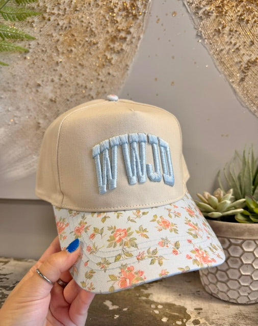 WWJD ~ Puff {Embroidered Hat}