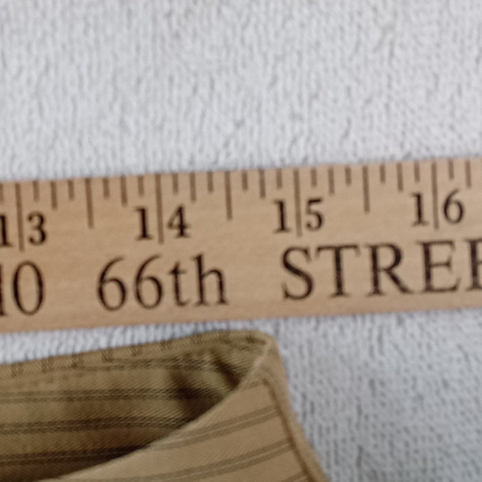 Y2K A. Byer Womens Tan Brown Pinstripe Wide Leg Dress Pants Trouser Size 93