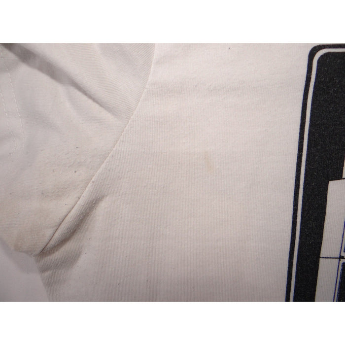 Y2K Daisy Street Studio Graphic T Shirt White Black Band Drum Guitar Logo Tee4