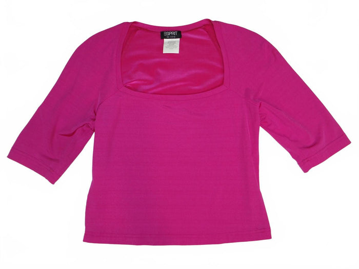 Y2K Esprit de Corp Women's Pink Square Neck Top0