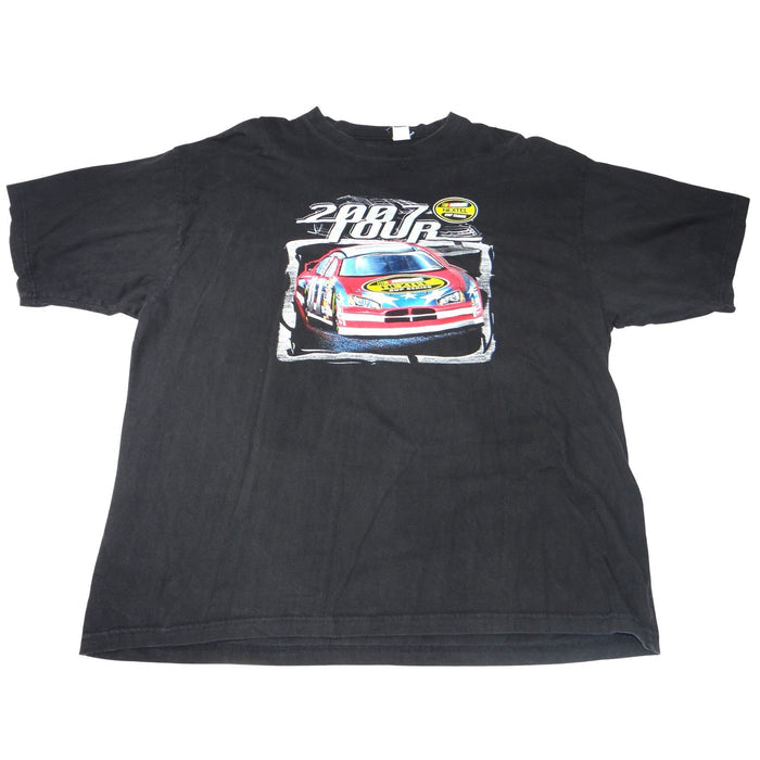 Y2K NASCAR Nextel Cup Series 2007 Tour TShirt Mens 3X Black Graphic Double Sided0