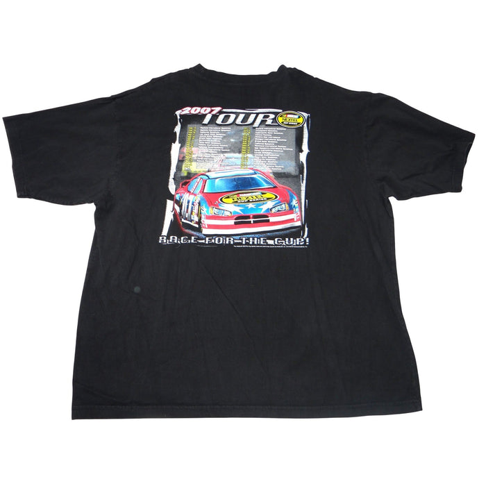 Y2K NASCAR Nextel Cup Series 2007 Tour TShirt Mens 3X Black Graphic Double Sided2