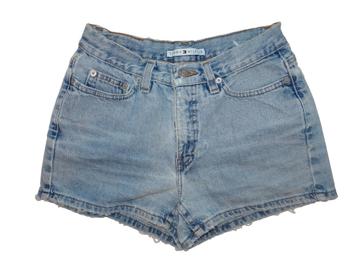 Y2K Tommy Hilfiger Women's Denim Shorts Light Wash0