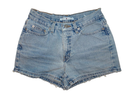 Y2K Tommy Hilfiger Women's Denim Shorts Light Wash0