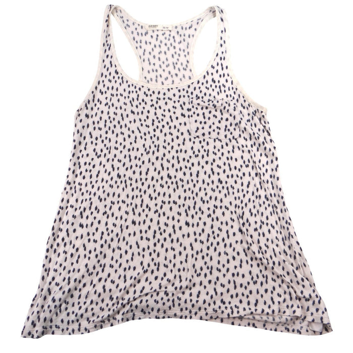Y2K Vibes Old Navy Women's Juniors Medium Cream Leopard Print Racerback Tank Top0