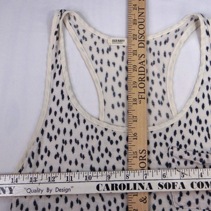Y2K Vibes Old Navy Women's Juniors Medium Cream Leopard Print Racerback Tank Top3