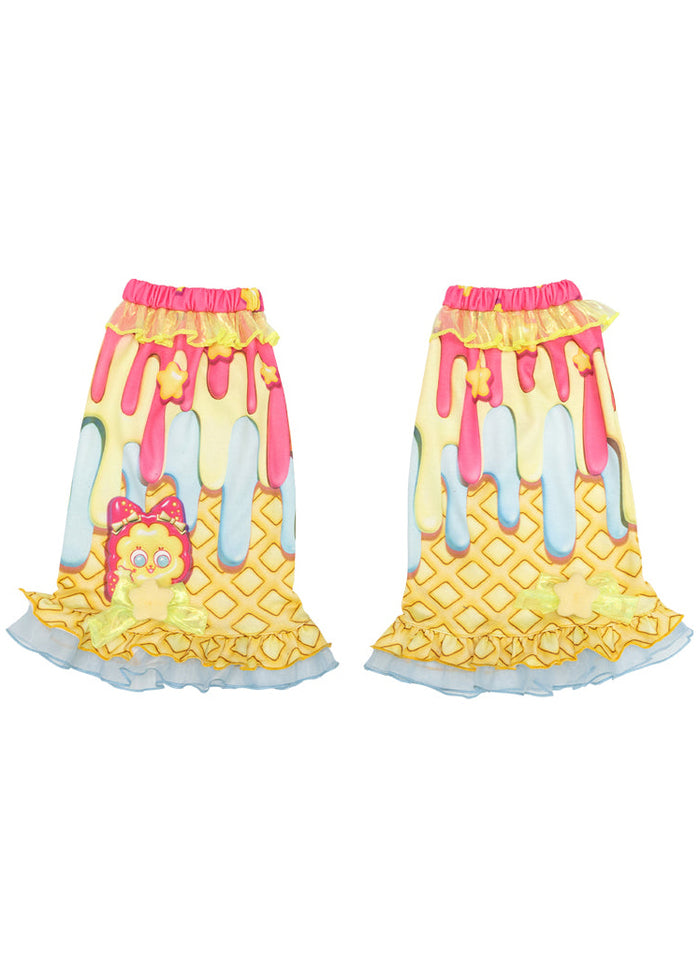 ACDC Rag Yen Cottbabe Melting Ice Cream Leg Warmer — front view