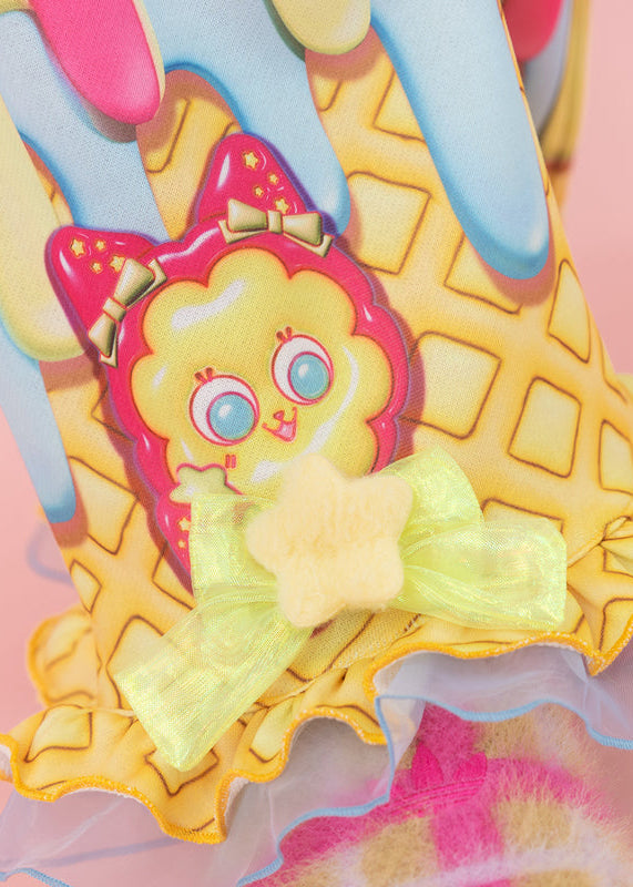 ACDC Rag Yen Cottbabe Melting Ice Cream Leg Warmer — detail shot 2