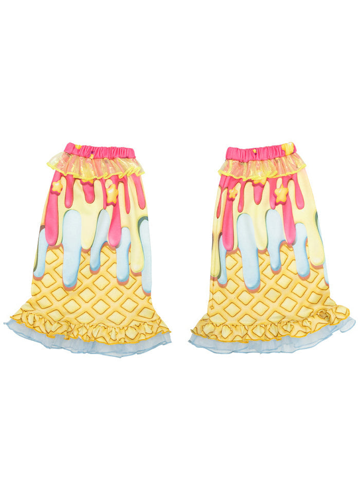 ACDC Rag Yen Cottbabe Melting Ice Cream Leg Warmer — back view