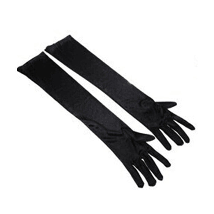YJFY-Women's Latin Dance Velvet Long Gloves