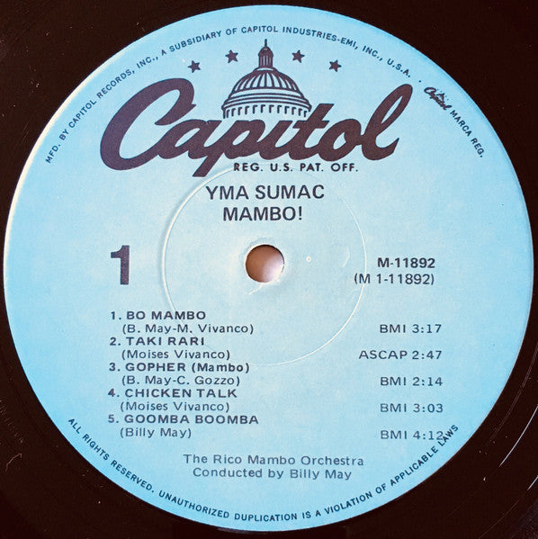 Yma Sumac - Mambo! (1970s MONO RE)