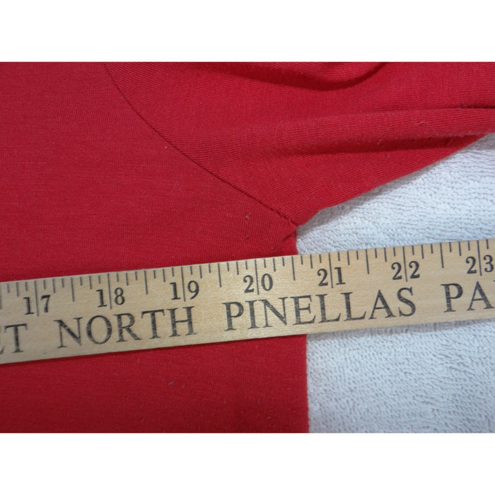 Zenana Premium Red V Neck 3/4 Sleeve A Line Tunic Top Plus Size 2X4