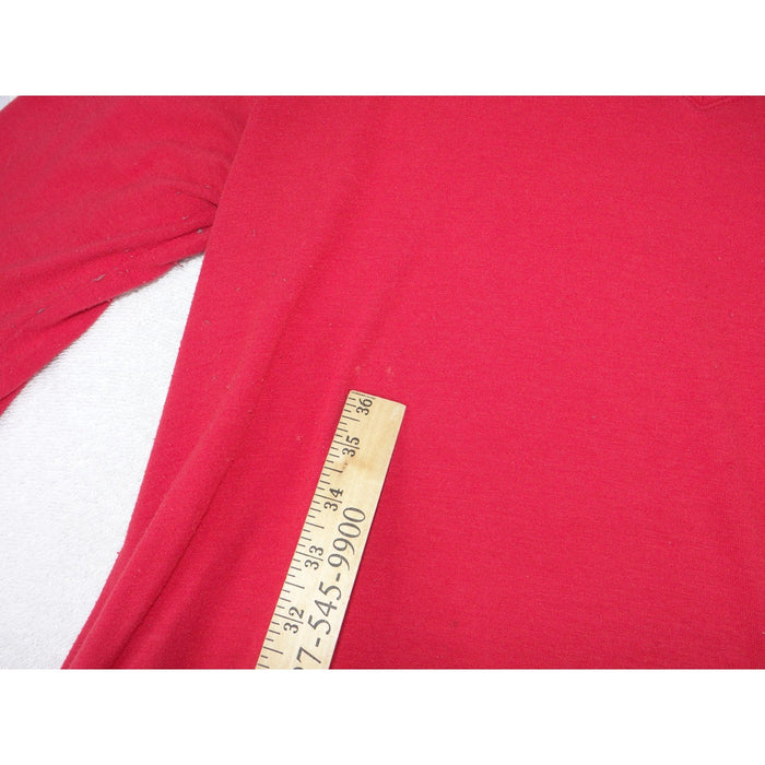 Zenana Premium Red V Neck 3/4 Sleeve A Line Tunic Top Plus Size 2X7